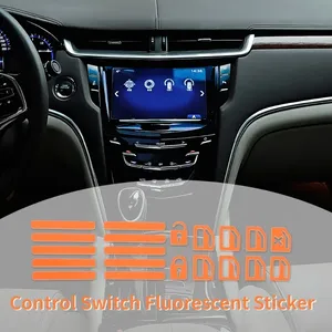 Calcomanías <span class=keywords><strong>Fluorescentes</strong></span> Luminosas para el Interior del Automóvil, Calcomanías <span class=keywords><strong>Fluorescentes</strong></span> para Botones del Elevador de Ventanas, Calcomanías Decorativas para el Interior del Automóvil - Product Image 5