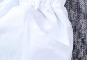 Pantalones Largos Escolares para Niñas, de la Mejor Tela para Niños y Mujeres, Color Blanco Sólido con Bolsillos - Product Image 4