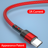 Câble de données USB tressé en nylon prêt à être expédié, micro USB type C 2.8A, charge rapide, pour chargeur iPhone, pour téléphone portable Samsung