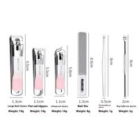 Ensemble de 10 coupe-ongles portables, série cadeau, kit de soin des ongles, coupe-ongles en verre nano, cure-oreilles, kit de manucure et pédicure