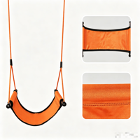 Siège de balançoire suspendu Ropecube pour enfants, en tissu, cordes en polyester réglables, ceinture de sécurité pour garderie, maison, intérieur/extérieur, jardin
