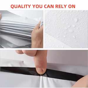 Sobres de Correo Autoadhesivos Blancos de Polietileno de 3 mm de Grosor, Impermeables, Resistentes a Desgarros y Perforaciones, con Sellado Reforzado, Bolsas para Impresión Offset - Product Image 1