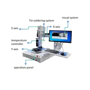 Dual Head hàn tự động Robot <span class=keywords><strong>PCB</strong></span> máy hàn với CCD Vision 1 năm bảo hành động cơ & mang - Product Image 2