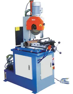 Máquina de sierra circular de tubo de Metal semiautomática, caja de cambios de corte pesado, plantas de fabricación de máquina de corte, fácil de operar,
