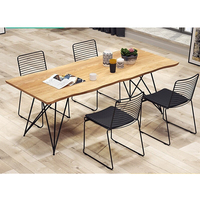 Offre Spéciale creative design moderne style véranda restaurant à manger président de fil métallique jardin chaise en métal