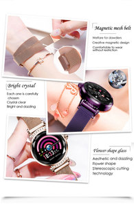 Reloj inteligente deportivo de lujo para mujer, pulsera resistente al agua IP68 con monitor de ritmo cardíaco y presión arterial durante el sueño - Product Image 5