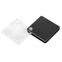 Folding Pocket Acrylic Hand Magnifier with Pull-Out Sleeve 50mm Lens Diameter for Kids or Gift