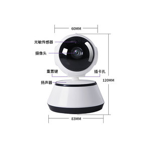 <b>Wireless</b> Security Surveillance <b>Camera</b> 1080P Night Vision Indoor Monitoring With Memory Card Slot And Voice Intercom - Product Image 1