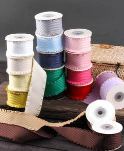 Ruban en polyester sergé surélevé de 4 cm, durable et personnalisé, pour la garniture des uniformes et des vêtements de travail, 10 yards/rouleau - Product Image 1