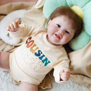 R & B nueva muñeca Reborn de silicona suave realista de 60cm y 24 pulgadas con piel de pintura 3D y vena Vascular hecha a mano regalo de cumpleaños para niña - Product Image 1