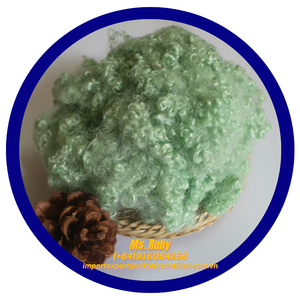 Fibre de polyester de haute qualité 15D64HC verte de grade A et fibre de polyester recyclée écologique conforme à la norme GRS - Product Image 4