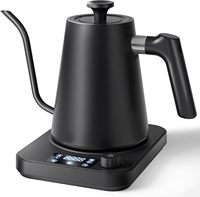 Bouilloire électrique portable à col de cygne pour café/thé à filtre, contrôle précis de la température, chauffage rapide, maintien au chaud, usage domestique et hôtelier