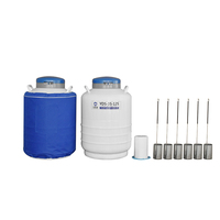 Conteneur à azote liquide LN2 à double couche de 35 litres avec support à quatre niveaux et ouverture de 125 mm