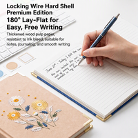 Carnet de notes/journal/agenda personnalisé A5 brodé avec logo, couverture en tissu personnalisée, reliure cousue, 100 g/m²