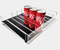 Étagère à rouleaux à alimentation par gravité OFL pour réfrigérateur à boissons - Taille et capacité personnalisables, installation pratique et facile