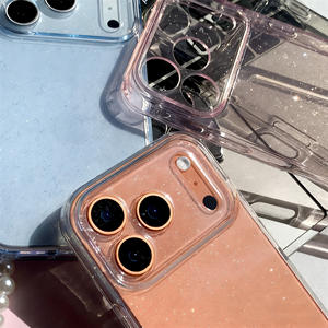 Funda Brillante para <span class=keywords><strong>Teléfono</strong></span> Celular, Funda Móvil Flexible de TPU, Fundas Brillantes para Mujer, para iPhone 17 15 Pro Max 16 14 - Product Image 5