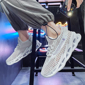 Chaussures de course décontractées à lacets pour hommes, légères, printemps-été, confortables, pour la salle de sport, le jogging, doublure douce, amorti, semelle intermédiaire en EVA - Product Image 6