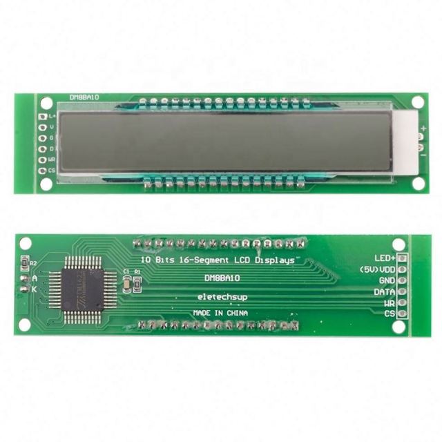 LCD Module Blue Screen 10-Bit 16-Segment LCD Display Module Panel DM8BA10 DC 5V TM1622 Chip