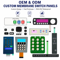 OEM ODM Custom Membrane Switch Panel With Tactile Keys and Graphic Overlay for Industrial Control Equipment Manufacturer