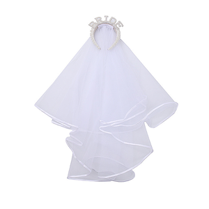 Exquisite Party <strong>Veils</strong> Double Layer Hair <strong>Veils</strong> <strong>Bride</strong> <strong>to</strong> <strong>Be</strong> Wedding Bridal Pearl <strong>Bride</strong> <strong>Veil</strong> - Product Image 6