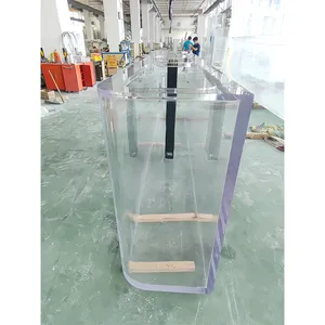 Bestseller kit acquario in acrilico trasparente 5000 gallone quadrato irregolare grande acquario