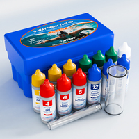 Kit de Prueba de Agua para Piscina y Spa 9 en 1, Portátil, Rápido y Preciso, para Evaluar la Calidad del Agua, Dureza, Cloro, pH, Alcalinidad y Ácido Cianúrico