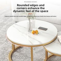 Table basse moderne sur pied pour balcon, petite taille, avec structure en fer et plateau en marbre, rangement rétractable, pour usage domestique ou professionnel