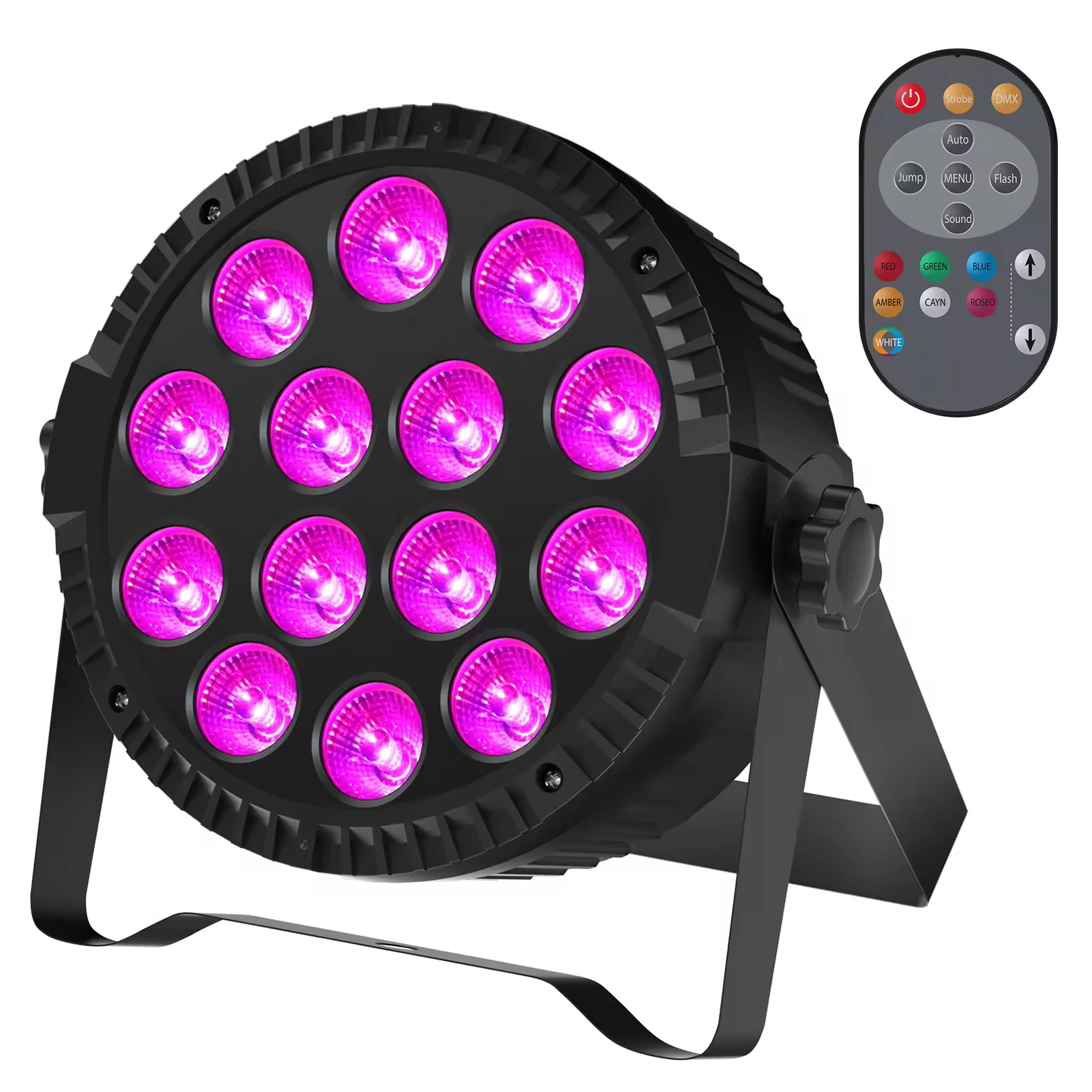 84W 4-in-1 RGBW Disco Party DJ KTV Wedding Nightclub Stage Light with Remote Control