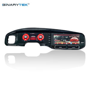Pemutar DVD Mobil Android Layar Ganda 24'' dengan Panel Instrumen Digital untuk Dod-ge Challenger Hellcat & Charger 2013-2025 Dashboard - Product Image 1
