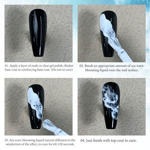 Vinimay Nail Ocean Wave Blooming <span class=keywords><strong>Gel</strong></span> 12 colores Nail Art Painting <span class=keywords><strong>Gel</strong></span> Vegan <span class=keywords><strong>Organic</strong></span> Nail Wave Blooming Liquid para venta al por mayor - Product Image 6