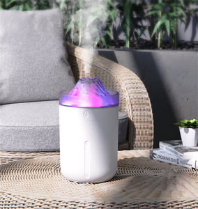 Humidificateur d'arôme ultrasonique en forme de volcan Portable 330ml pour la maison aromathérapie aux huiles essentielles Mini volcan avec fissure - Product Image 3