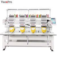 Nouvelle machine à broder industrielle multifonctionnelle à écran tactile informatisé 4 têtes 400x450mm pour vêtements et broderie à plat à usage domestique