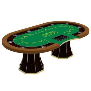 Table de poker en <span class=keywords><strong>feutre</strong></span> rouge YH Wholesale, plateau de casino classique Texas <span class=keywords><strong>avec</strong></span> plateau à jetons en plastique - Product Image 4