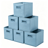 Boîte de rangement pliable multi-usage personnalisée en tissu, organisateur en cube pliable en tissu, commande en gros