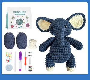 Bohe DIY <span class=keywords><strong>crochet</strong></span> kit pour débutants <span class=keywords><strong>Facile</strong></span> À La Main Artisanat Personnalisé Éléphant <span class=keywords><strong>Crochet</strong></span> <span class=keywords><strong>Animaux</strong></span> Kit pour cadeau - Product Image 4