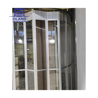 Porte de sécurité moderne en aluminium invisible pour centre commercial, porte pliante en acrylique, porte transparente en PC, garage antivol, magasin