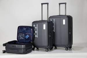 กระเป๋าเดินทาง Travel Pro Premium รุ่นพกพา วัสดุ PC ขึ้นรูปด้วยความร้อน พร้อมช่องด้านหน้า และล้อลากสีเดียวกัน ซิปแบบรูด - Product Image 2