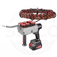 Machine à enfiler les câbles sans balais au lithium, tire-câbles rechargeable, tire-câbles électrique, machine à câblage de tuyaux, machine à câblage pour électricien