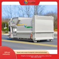 Station de compactage de déchets mobile Yu Xi de 12 m3 avec garantie d'un an et capacité de 8890 kg