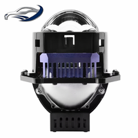 Projecteur de phare LED carré de 3 pouces, 6000K, 12V, faisceau haut/bas, triple faisceau direct, super lumineux, haute luminosité, ajustement universel
