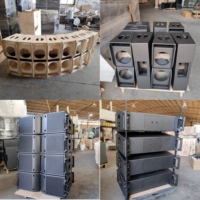 Kabinet Speaker Line Array K208 Double 8 Inch 2 Way Profesional Pasif Berbahan Kayu Kosong dengan Harga Terjangkau