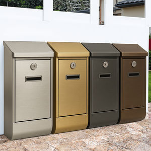 Boîte aux lettres verrouillable en acier inoxydable 304 316 antirouille étanche pour l'installation murale de porte extérieure à la maison - Product Image 1