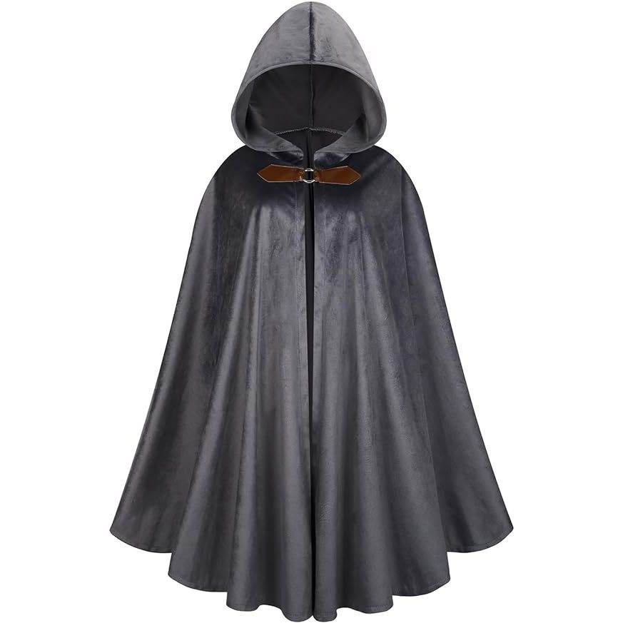Cape en daim gris