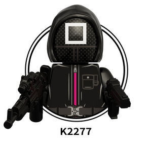 Heiße TV-Film Round Six Spiel-Bausteine Actionfiguren Köpfe Maske Bausteine Action Mini-Kinderspielzeug für Werbegeschenke - Product Image 4