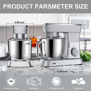 Appareils de cuisine Produits 800W 4.5L Mélangeurs de <span class=keywords><strong>pâtisserie</strong></span> professionnels Mélangeur de pâte de table en spirale - Product Image 5