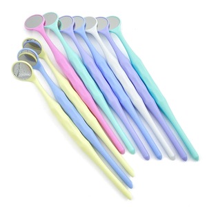 10 pièces/boîte Outils dentaires Miroirs buccaux double face Autoclavables Réflecteurs d'examen <span class=keywords><strong>de</strong></span> surface avec manche Miroir buccal Blanchiment des dents - Product Image 6