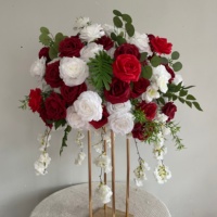 Guirlande d'allée de mariage, fleurs artificielles en soie longue durée, boule de fleurs artificielles en soie, décoration de mariage, centres de table de mariage