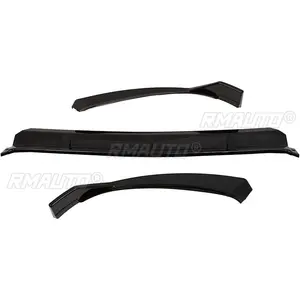 Juego de 3 Piezas de Alerón Delantero para Mercedes Benz Clase C, Spoiler Splitter W205 C300 C160 C200 C350e C260 AMG 2015-2018, Negro Brillante - Product Image 2