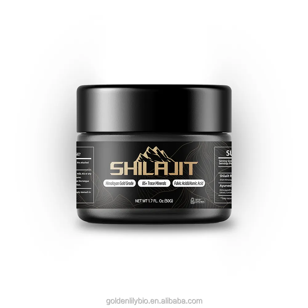 Vente chaude Shilajit Pure Himalayan Organique Shilajit Résine riche en oligo-éléments pour le SYSTÈME D'IMMUNITÉ supplément de shilajit