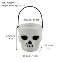 Mini seau à bonbons en PVC pour Halloween - Style dessin animé